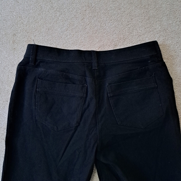 Chico's So Slimming Jeans Womens Size 6 (Chico's 0.5) Short Black Ankle Denim - Picture 7 of 10